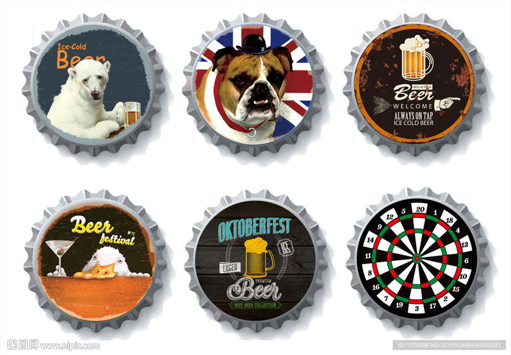 啤酒盖装饰画