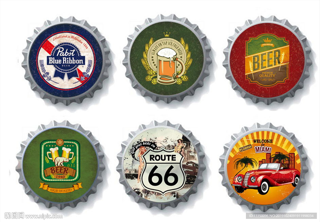 啤酒盖装饰画