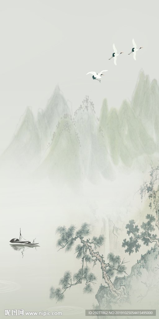 极品新中式玄关 TIF分层