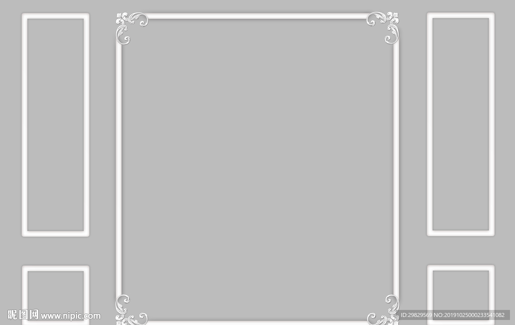 简约石膏线边框