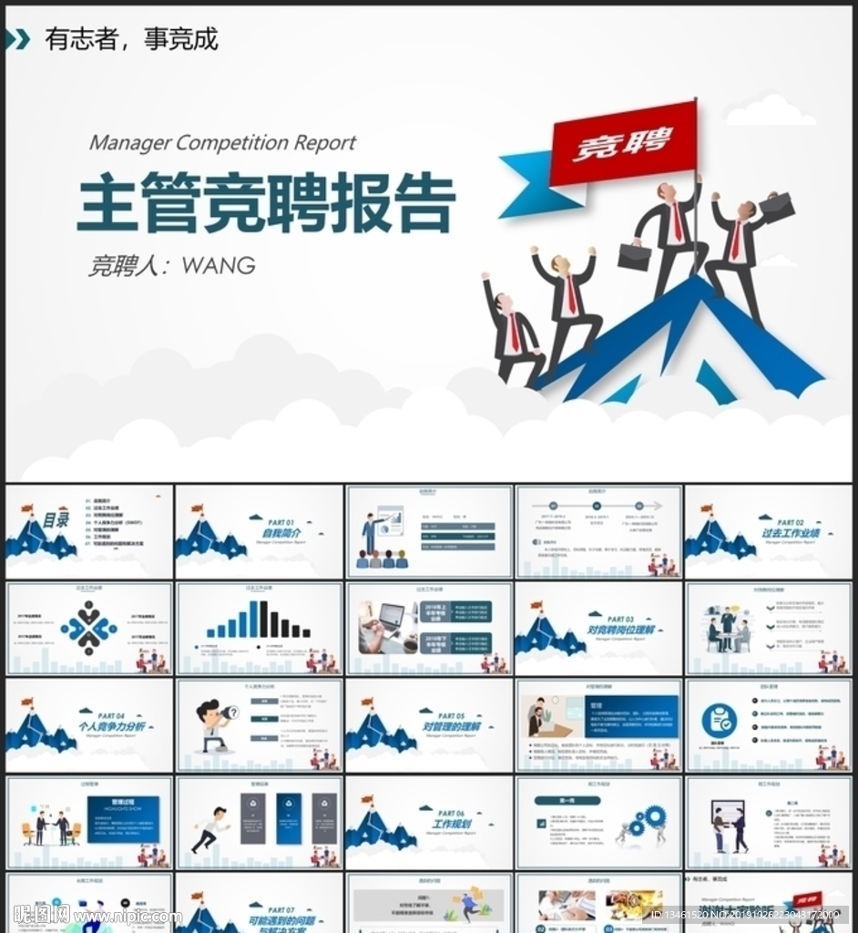 主管经理岗位竞聘竞讲PPT