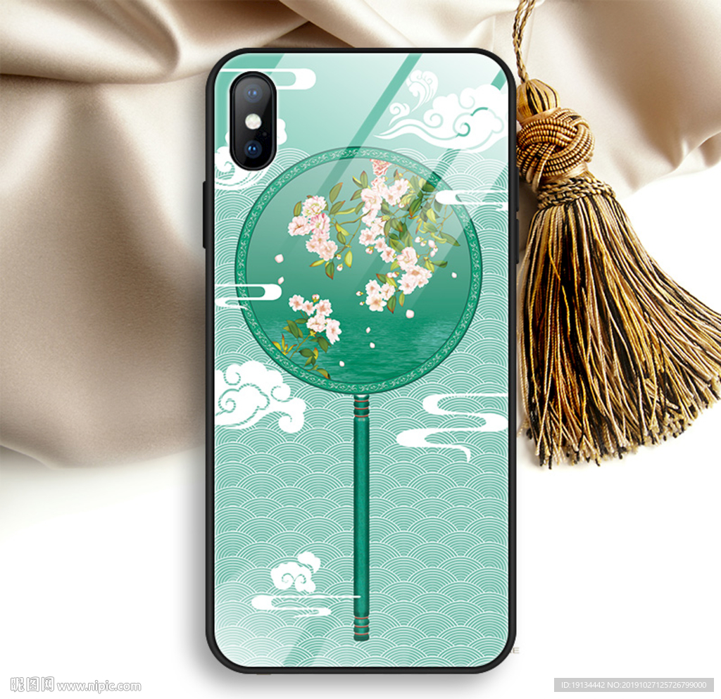 水中花中式古风手机壳