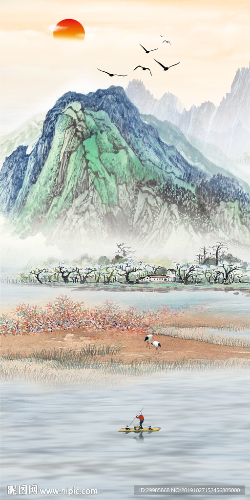 极品玄关极品山水 tif分层