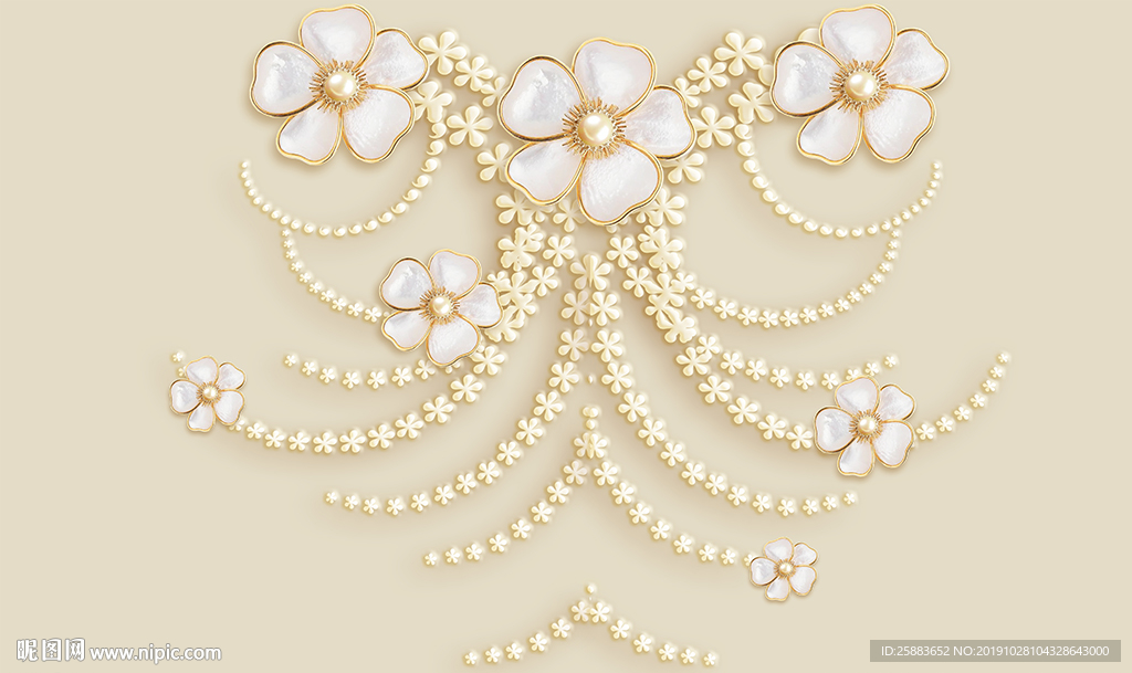 简约时尚珠宝电视背景墙