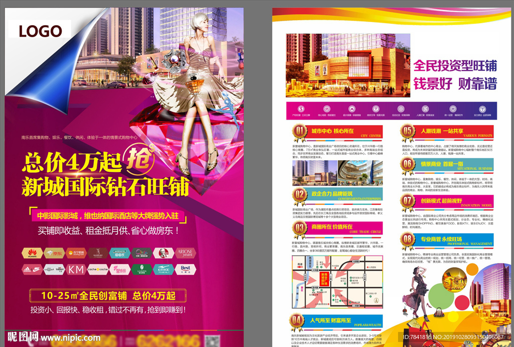 商业地产单页 商铺单页