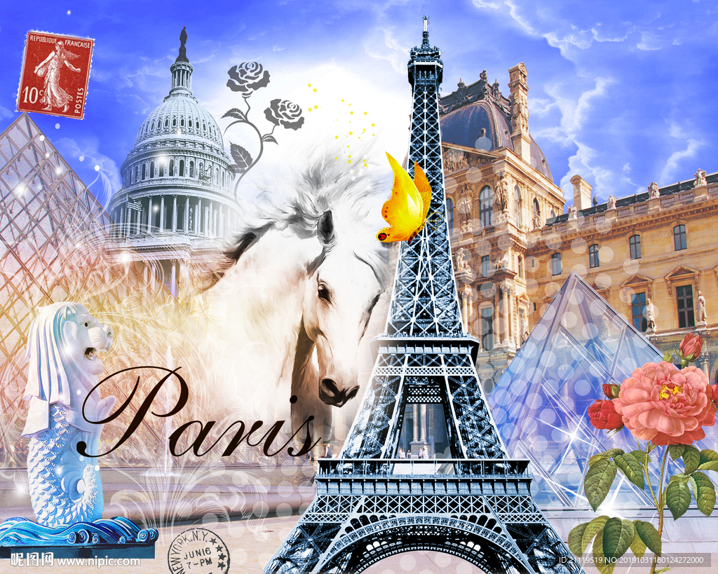 欧美复古风格高清分层素材下载