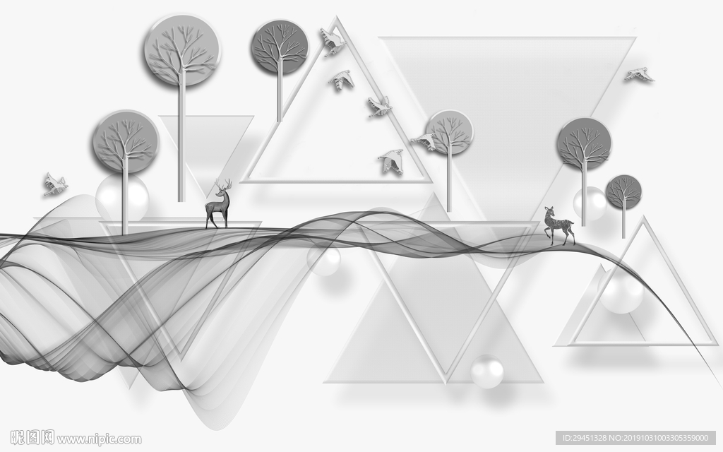 简欧新装饰画 TIF分层