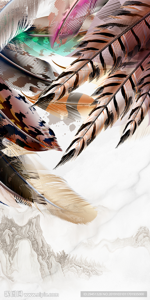 新品奢华新玄关画 TIF分层