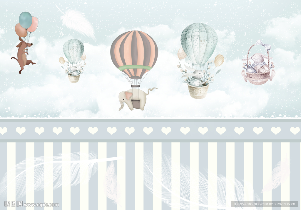 儿童房新款装饰画 TIF分层