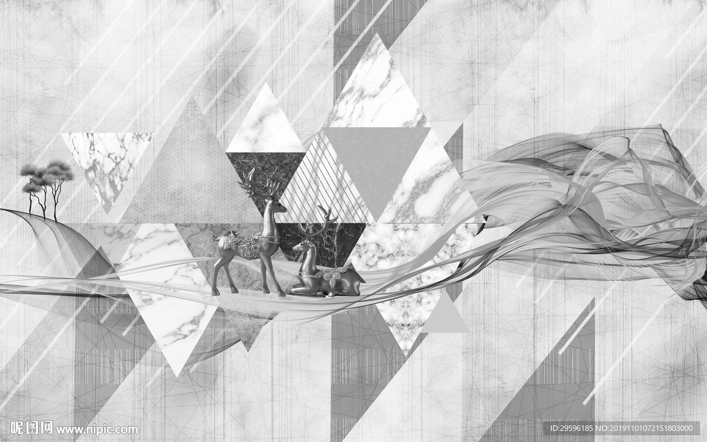 现代 欧式装饰画 TIF分层