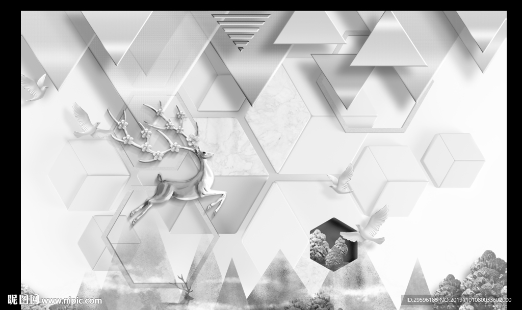 大气 欧式装饰画 TIF分层