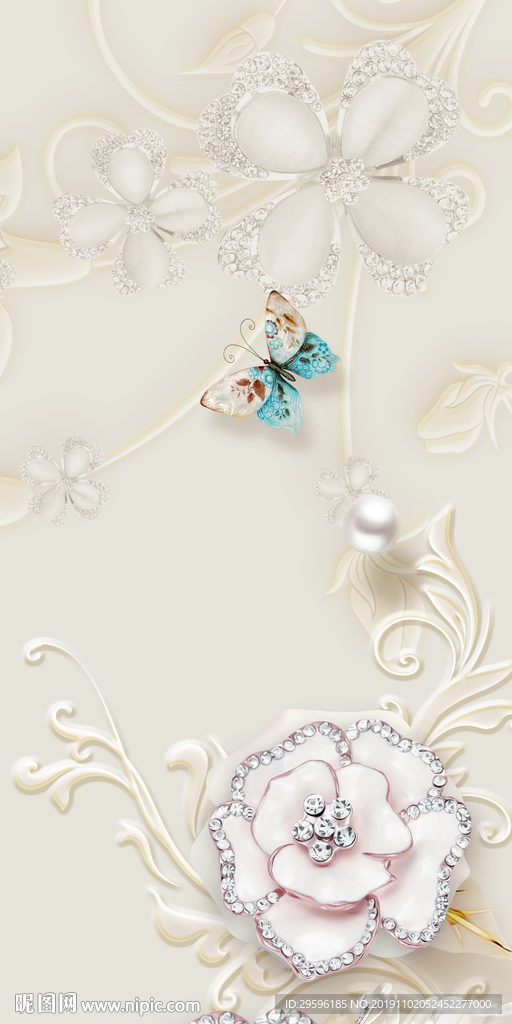 立体奢华新玄关画 TIF分层