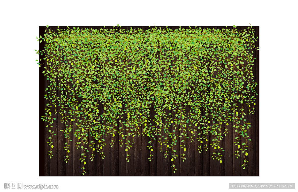 矢量藤蔓背景墙