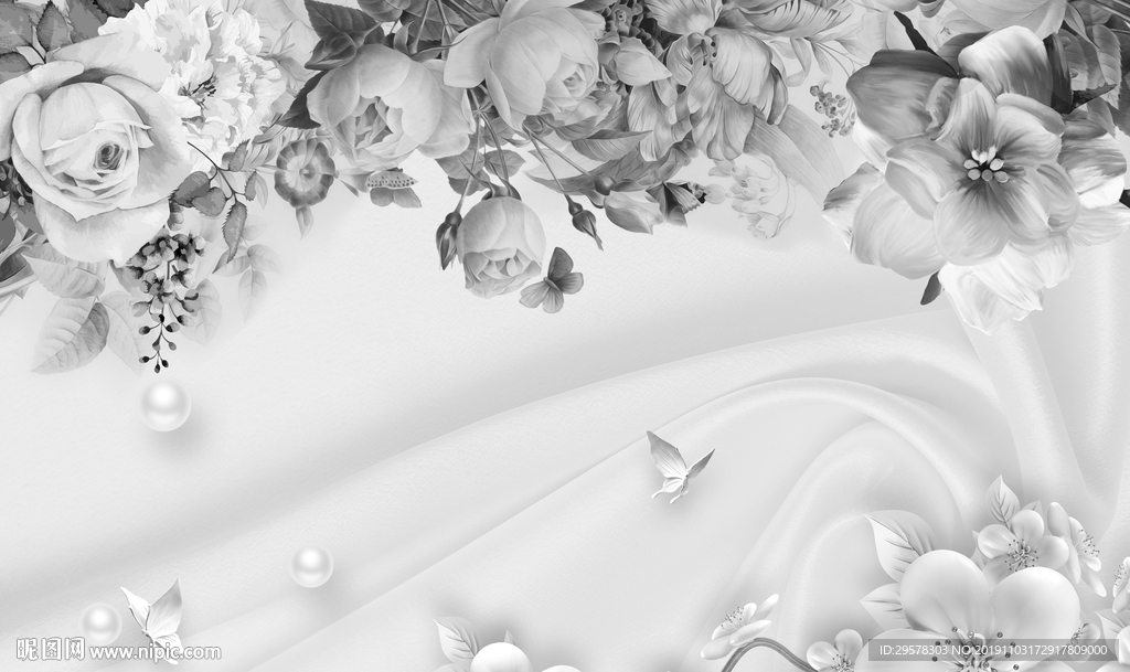 花纹北欧新装饰画 TIF分层