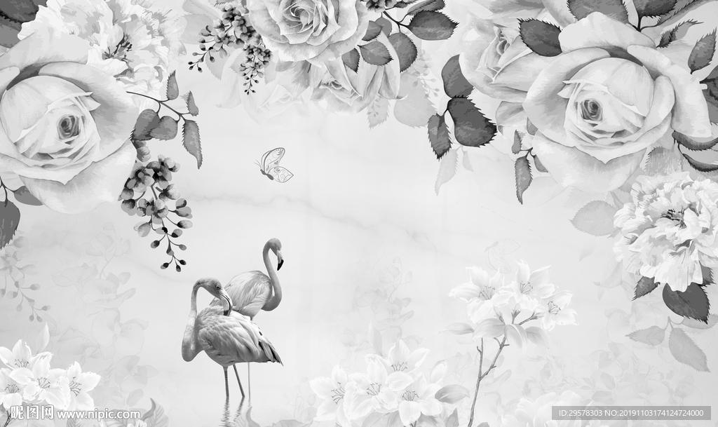 现代北欧新装饰画 TIF分层