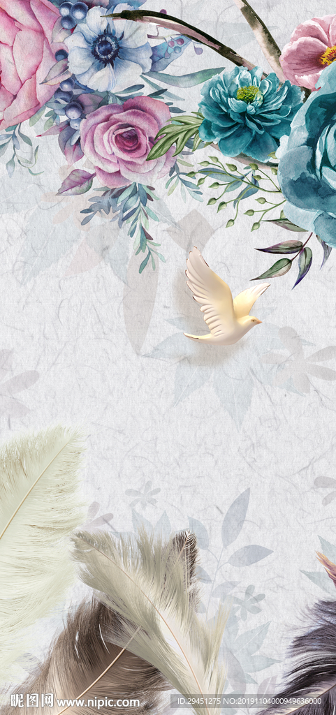 花纹北欧装饰玄关 TIF分层