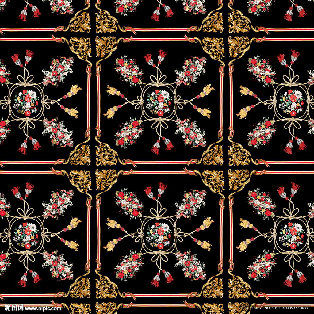 数码印花 大牌 佩斯利  复古