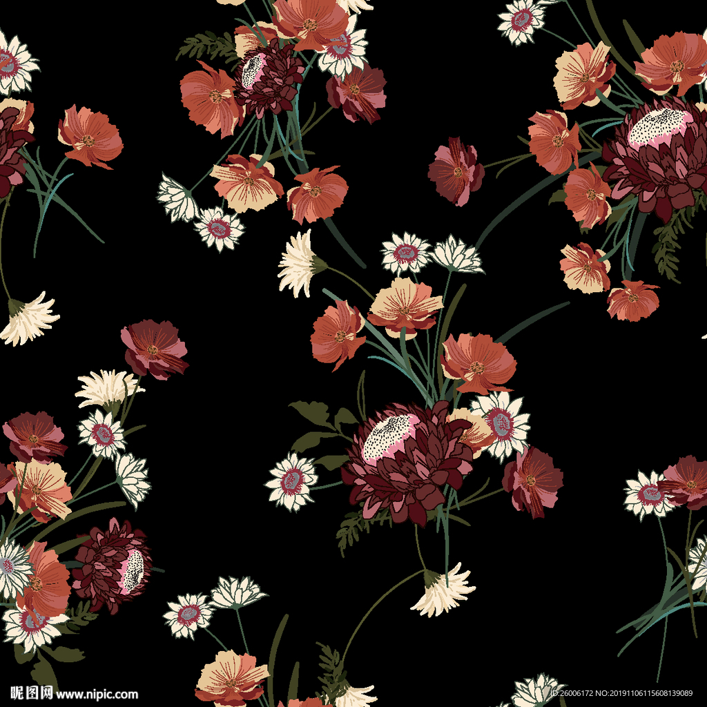 数码印花 大牌 佩斯利  复古