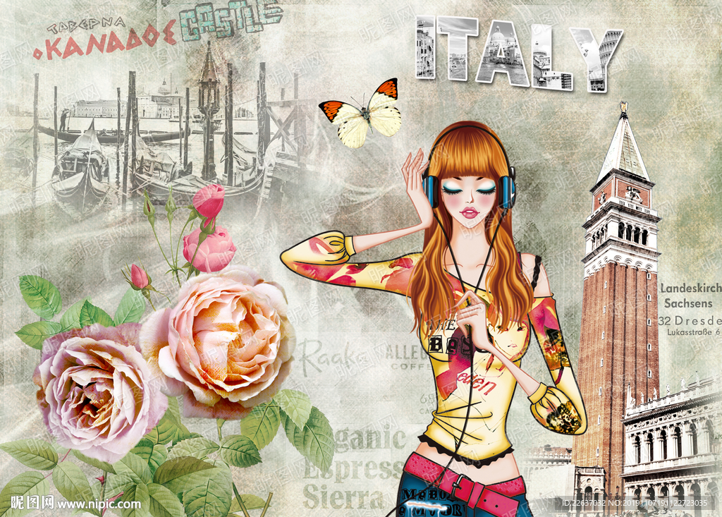 欧美风格装饰画