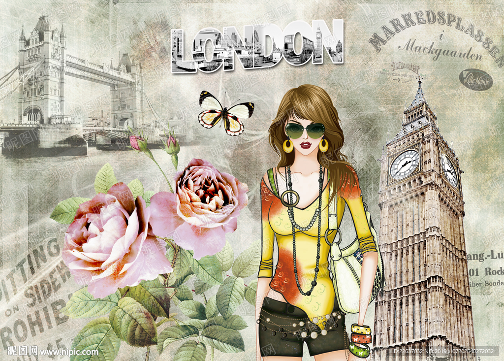 欧美风格装饰画