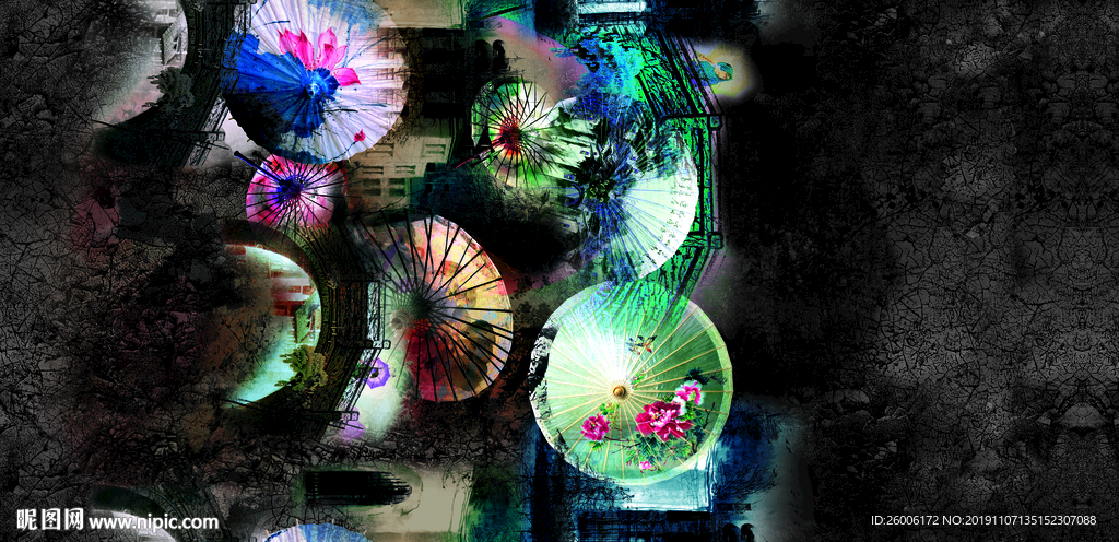 数码印花 大牌定位花 复古风