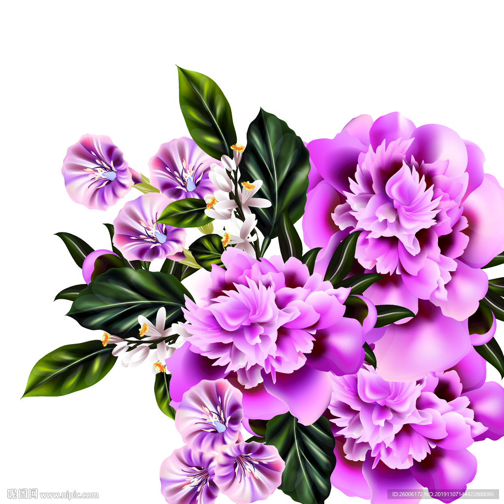 数码印花 大牌  复古小花