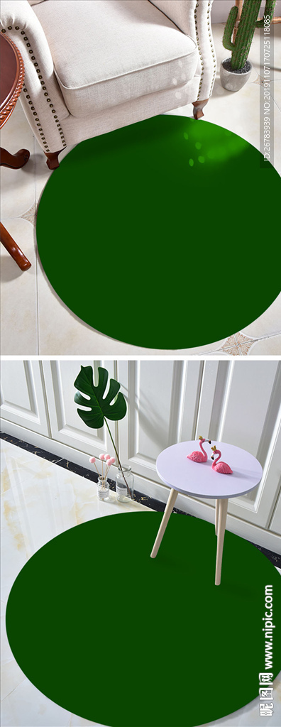 圆形地毯样机贴图