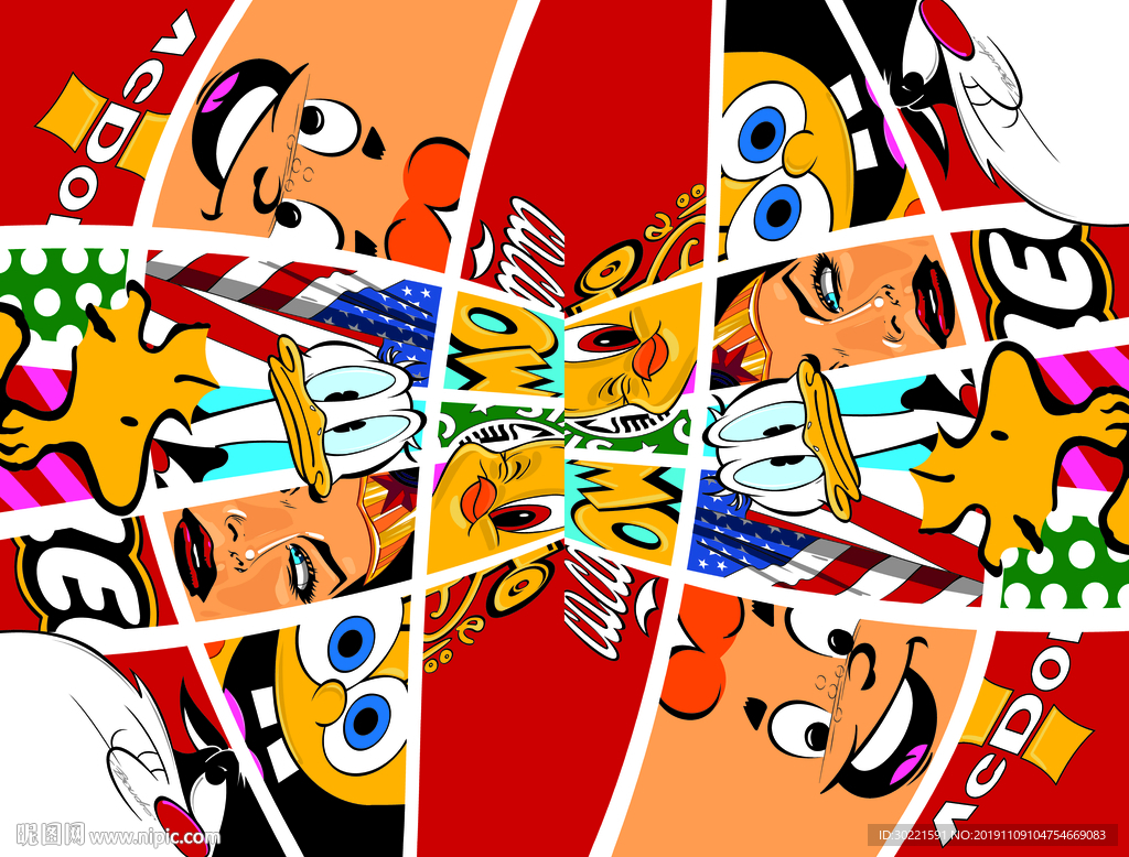 数码 印花 大牌花 高清 动漫