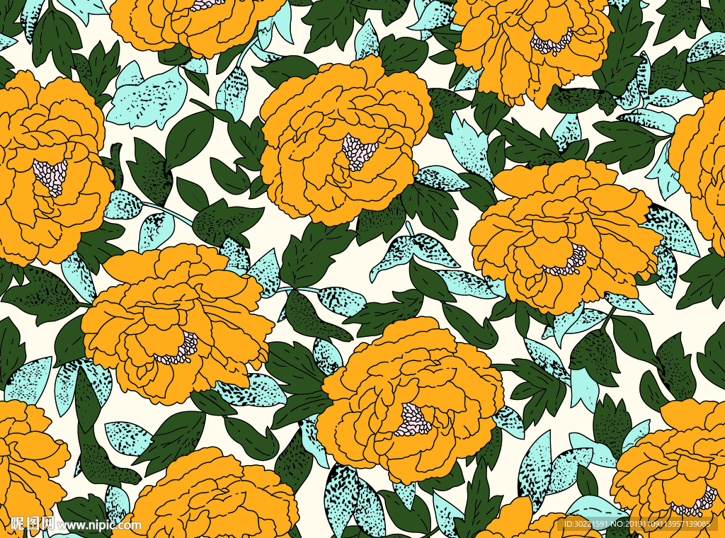 数码 印花 大牌花 高清 大花