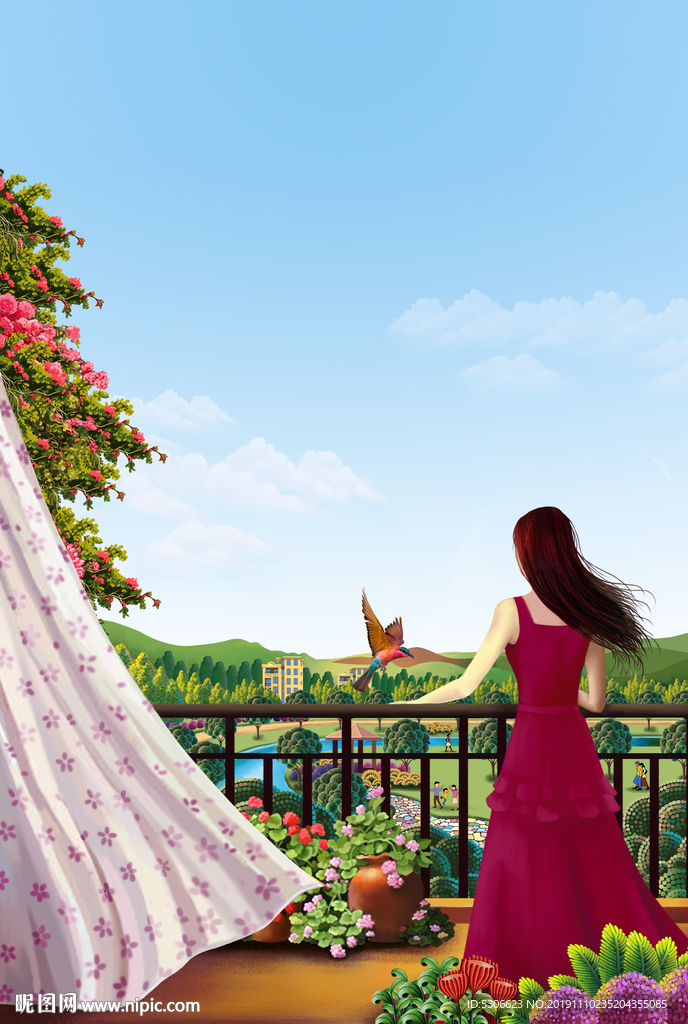 地产商业插画分层