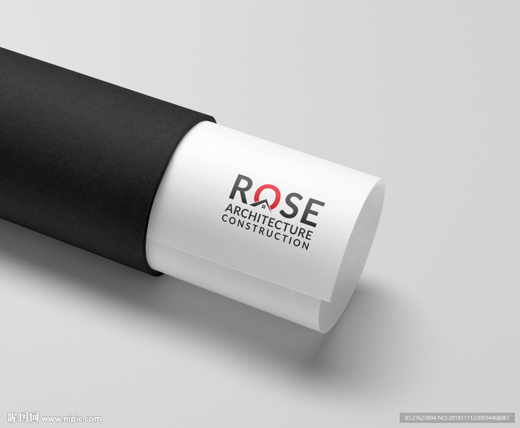 纸筒工程图纸VI样机模板图片