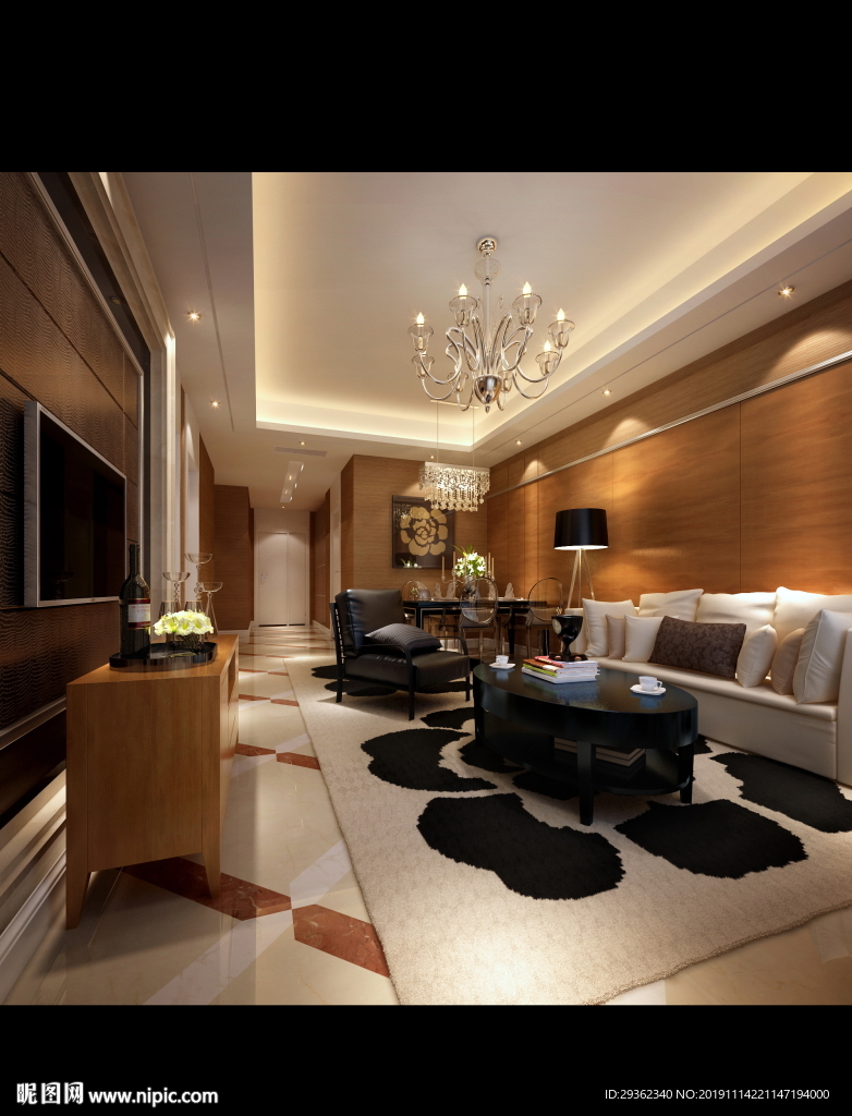 会所客厅设计效果图