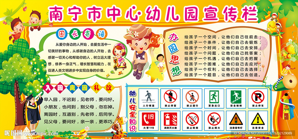 幼儿园展板
