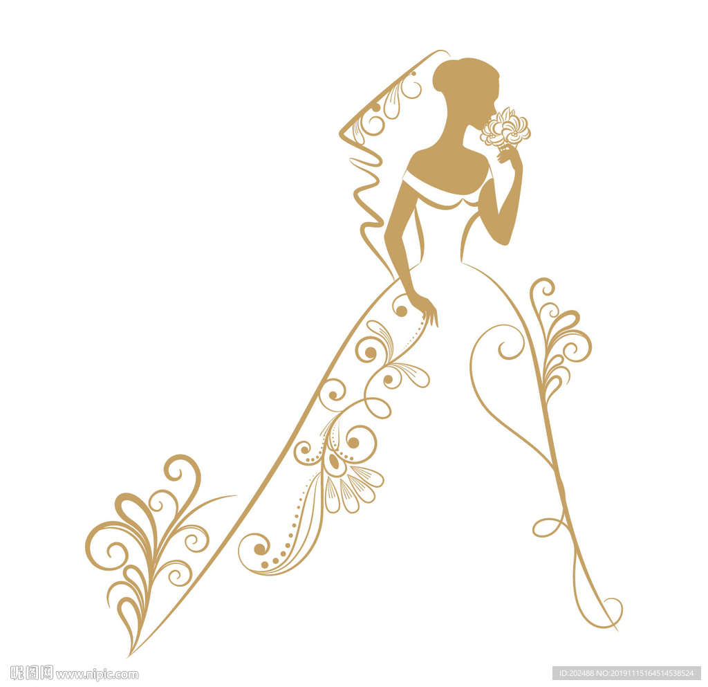 婚礼婚庆新娘logo