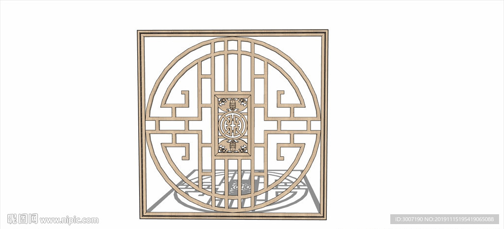 中式雕花门窗 花格栅 花格窗