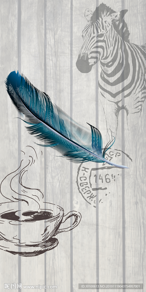 新品奢华玄关挂画 TIF分层