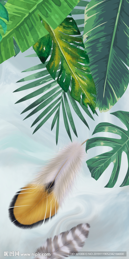 高档 奢华新玄关画 TIF分层