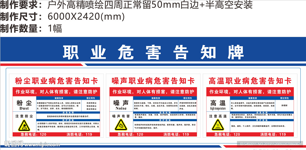 职业危害告知牌