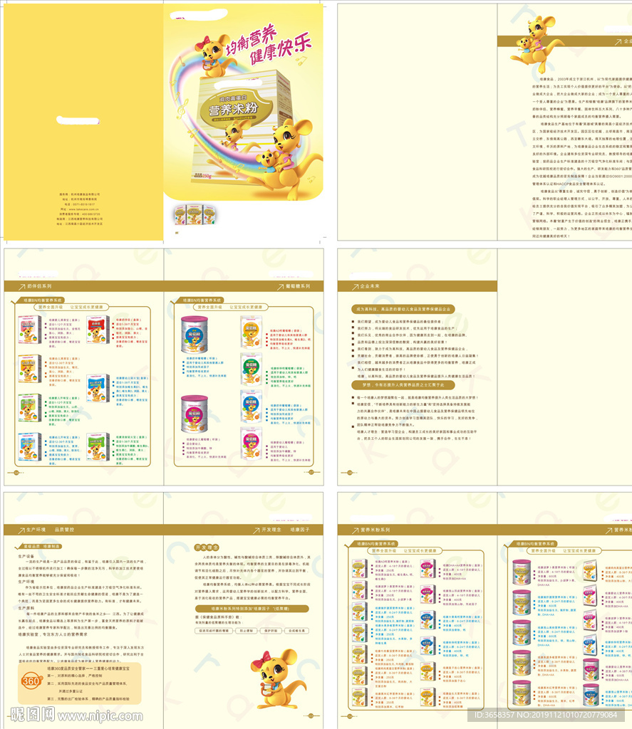 奶粉宣传折页