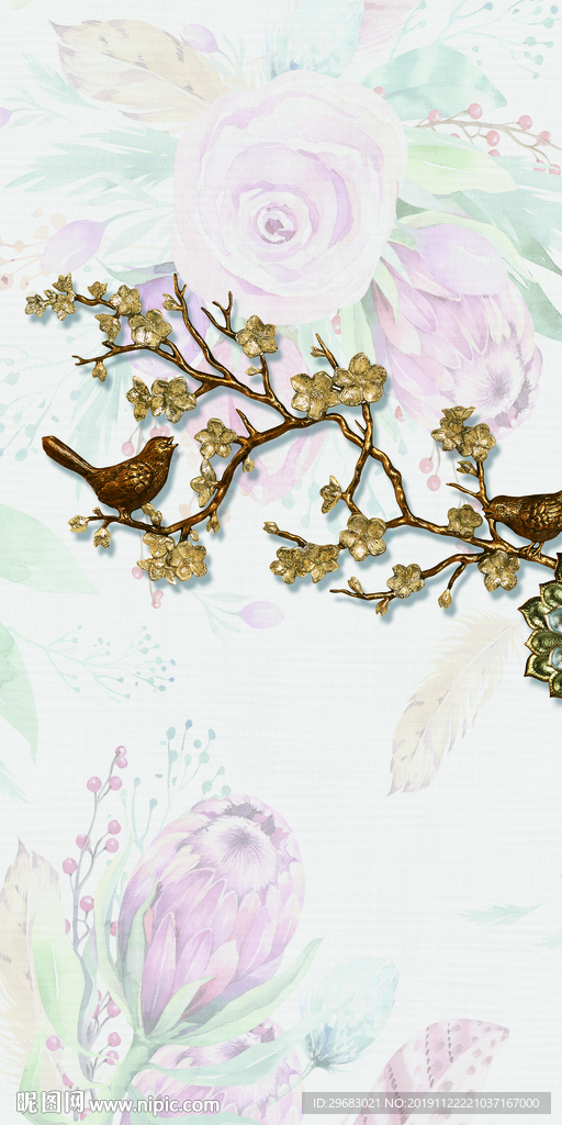 大气欧式玄关画 TIF分层