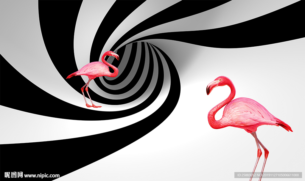 鸿运当头电视背景墙