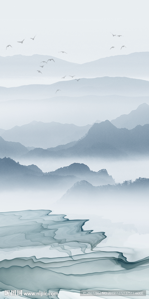 极品玄关中式挂画 TIF分层