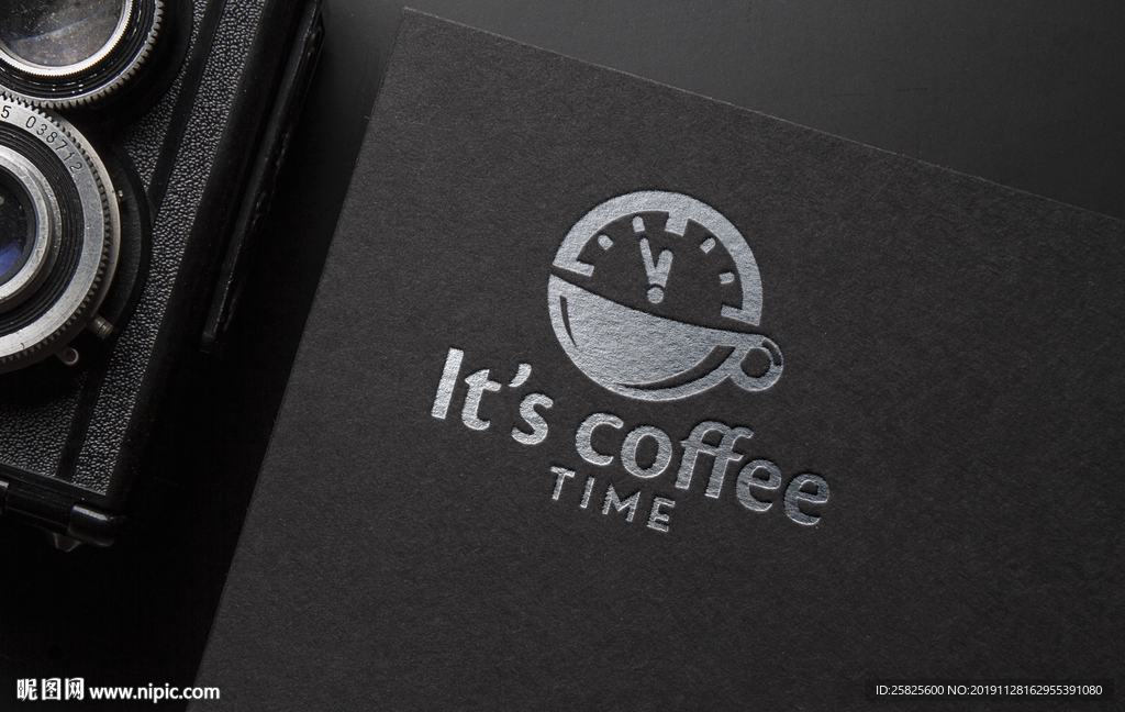 logo创意烫银效果图样机