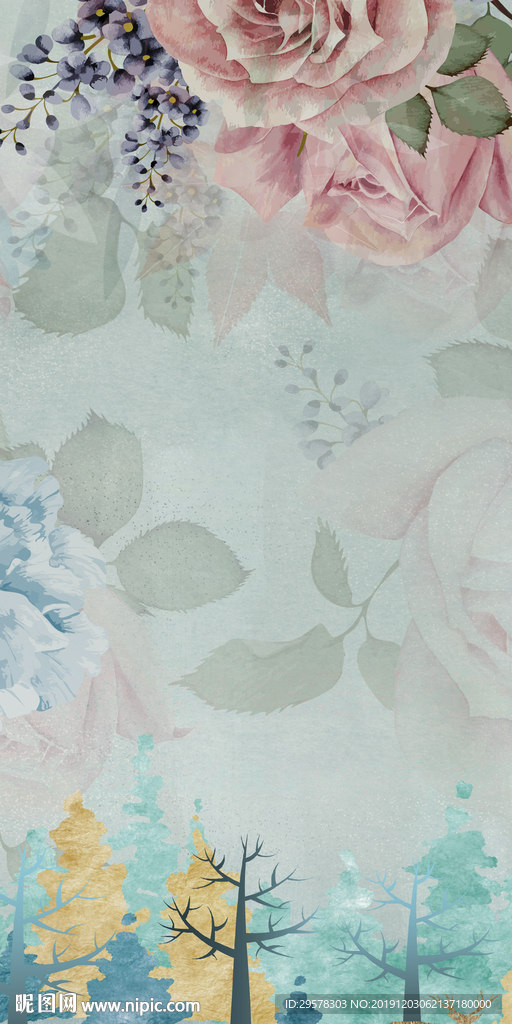 极品简约玄关画 TIF分层