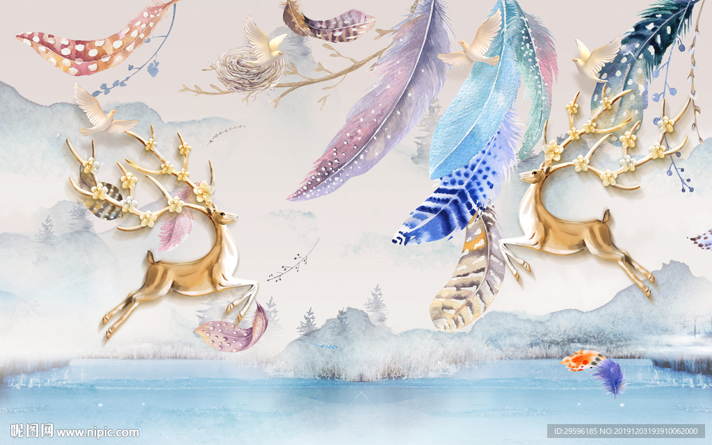 极品新装饰爆款画 TIF分层