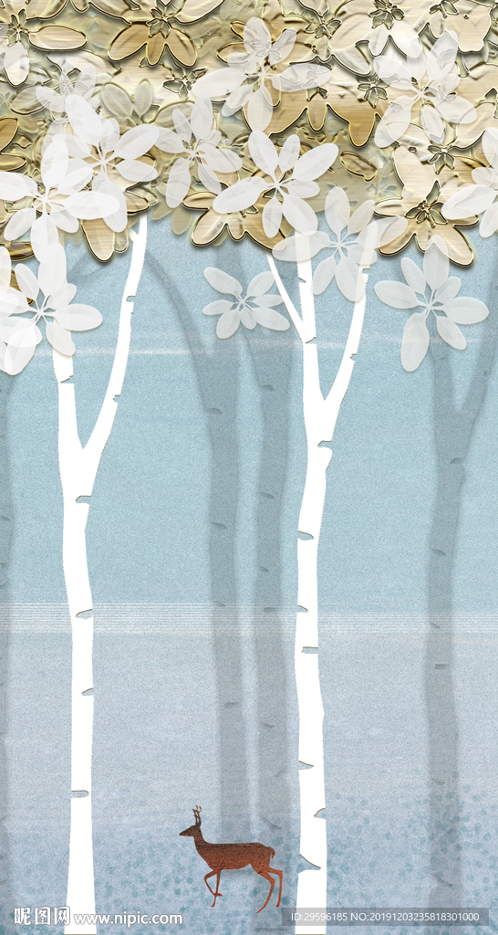 高清欧式玄关框画 TIF分层