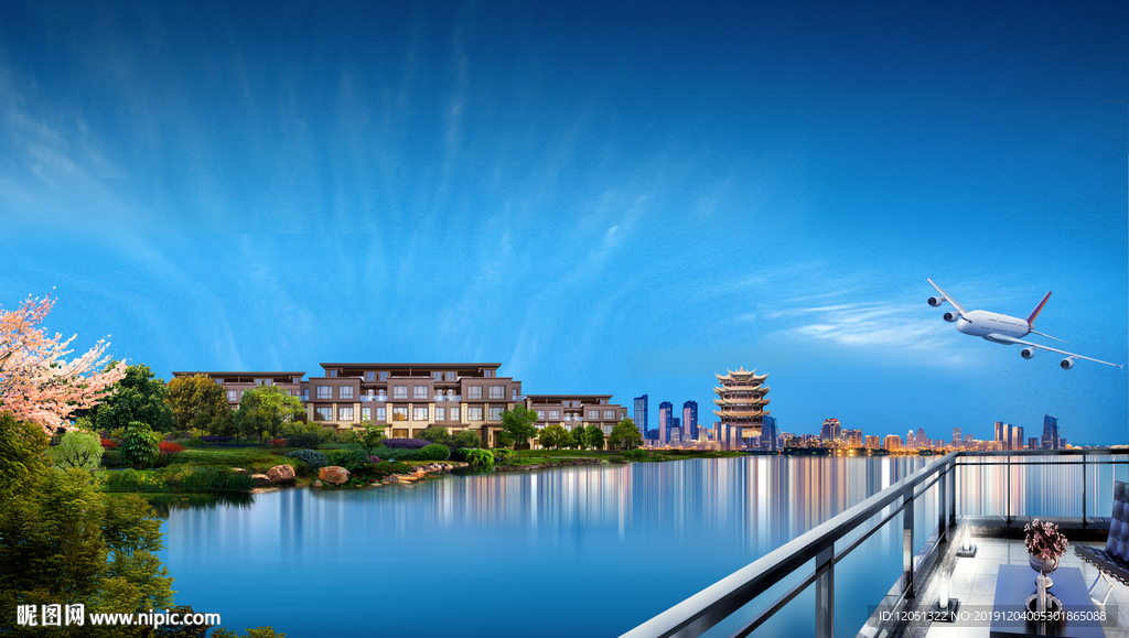 湖居地产 江景 别墅 高层