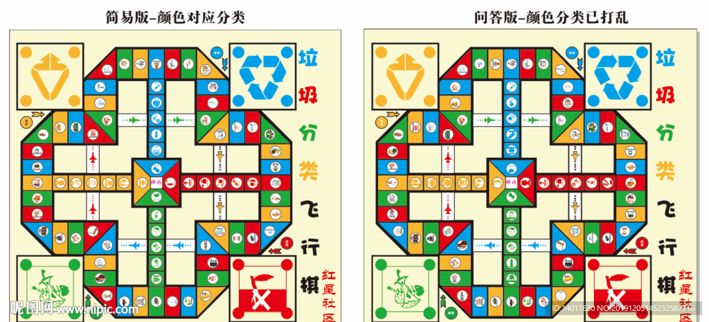 垃圾分类飞行棋