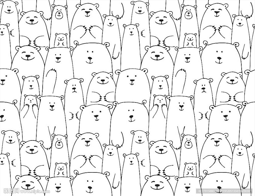 手绘卡通儿童房动物装饰画背景墙