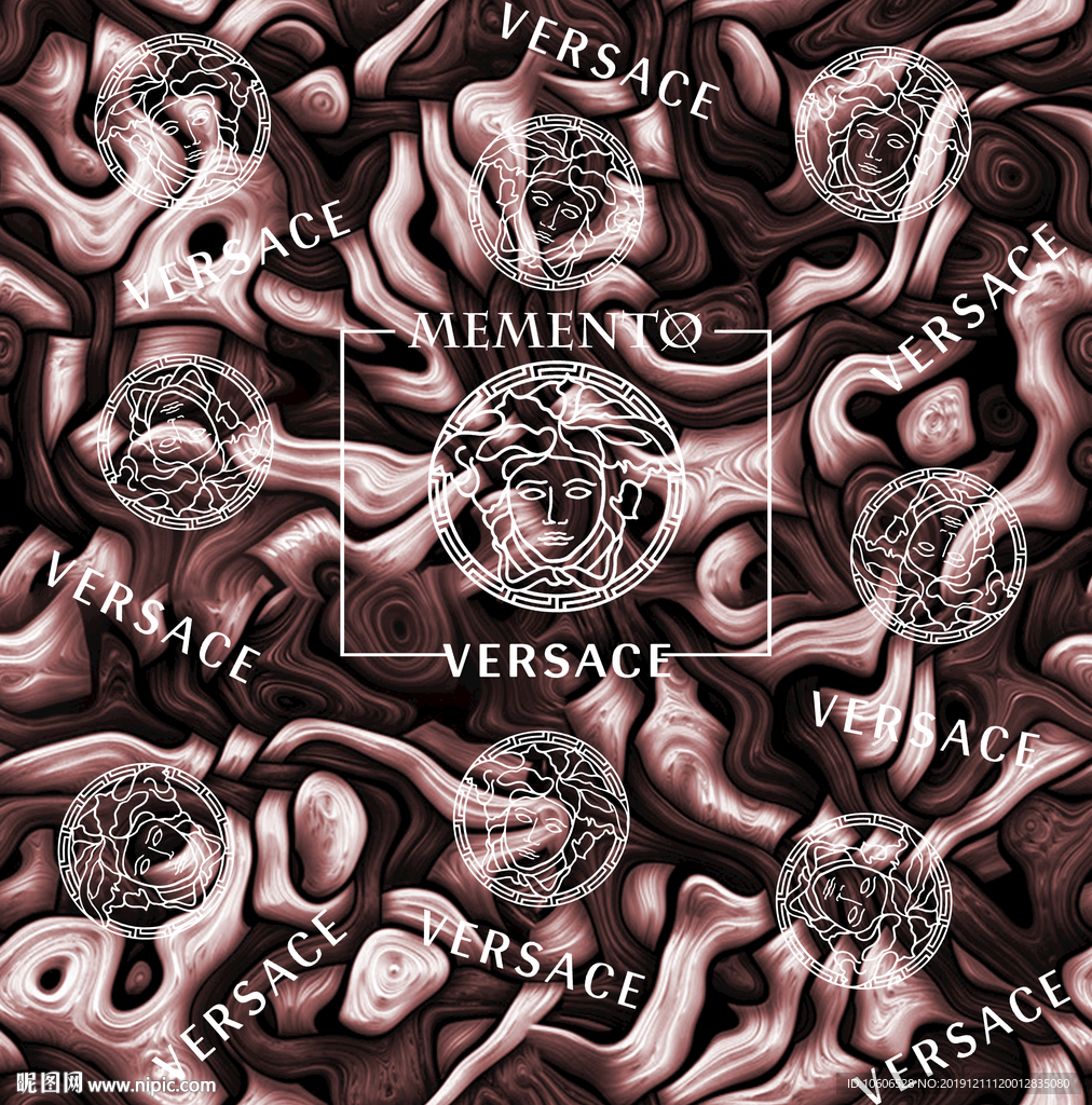 潮牌男装数码印花设计图案